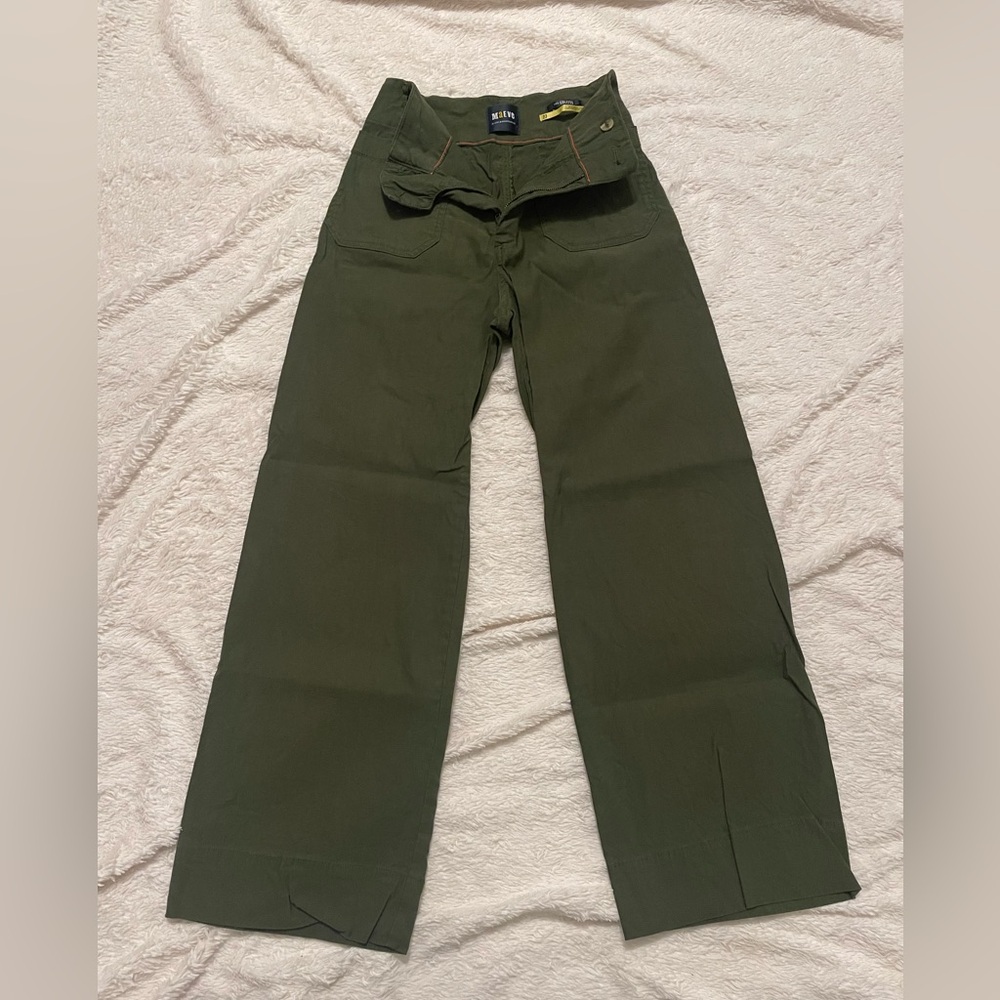 Anthropologie Maeve Olive Trousers
